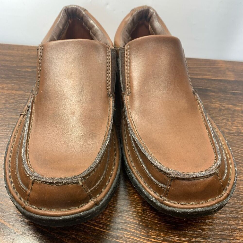Streetcars Carrera Men's Round Toe Slip-On Leather Casual Shoes Brown Size 8.5M - Picture 3 of 12